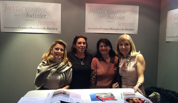 De gauche à droite : Maître Claudine Mamet, Astrid Desagneaux, Maître Viviane Coudert, Maître Christine Vales 